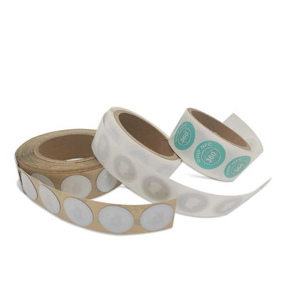 NFC de la personnalisation RFID étiquette les étiquettes blanches de NFC du diamètre 35mm