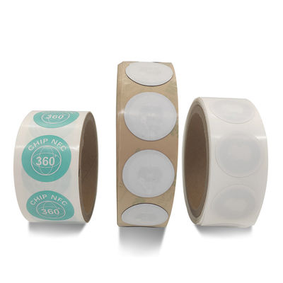 NFC de la personnalisation RFID étiquette les étiquettes blanches de NFC du diamètre 35mm
