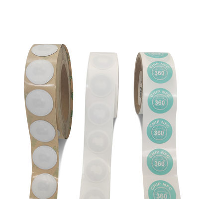NFC de la personnalisation RFID étiquette les étiquettes blanches de NFC du diamètre 35mm