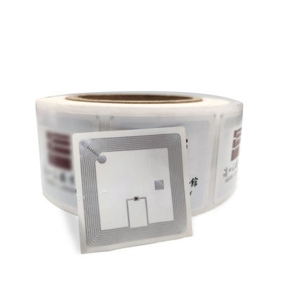 Adaptez l'étiquette aux besoins du client de bibliothèque de l'étiquette ISO15693 13.56mhz RFID d'à haute fréquence de 50mm*50mm RFID