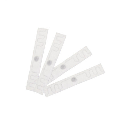L'étiquette 20*86mm de blanchisserie de fréquence ultra-haute du tissu RFID usinent les étiquettes lavables de RFID