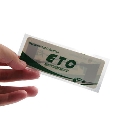 Autocollant de papier enduit Monza M4QT de pare-brise de fréquence ultra-haute d'étiquette de fréquence ultra-haute de RFID