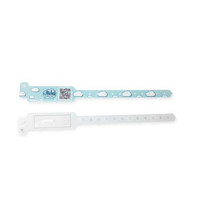 Étiquette médicale de bracelet de PVC RFID pour des patients présentant des désordres d'expression d'individu